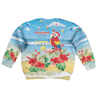 Hawaii Christmas Kid Ugly Christmas Sweater Funny Macaw Parrot Tropical Vibe LT05 - Polynesian Pride