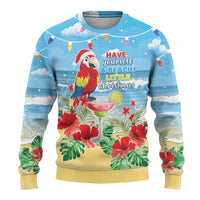 Hawaii Christmas Ugly Christmas Sweater Funny Macaw Parrot Tropical Vibe LT05 - Polynesian Pride