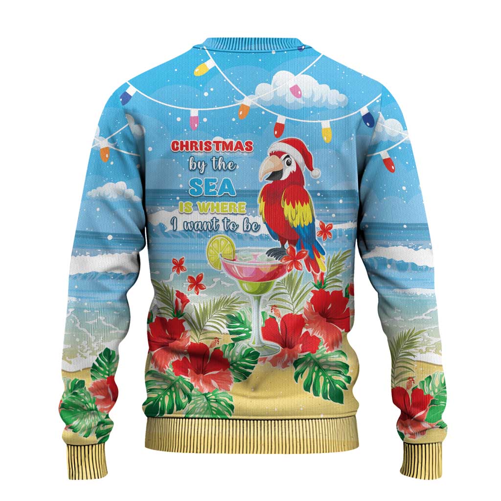 Hawaii Christmas Ugly Christmas Sweater Funny Macaw Parrot Tropical Vibe LT05 - Polynesian Pride