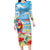 Hawaii Christmas Long Sleeve Bodycon Dress Funny Macaw Parrot Tropical Vibe