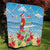 Hawaii Christmas Quilt Funny Macaw Parrot Tropical Vibe