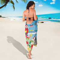 Hawaii Christmas Sarong Funny Macaw Parrot Tropical Vibe LT05 - Polynesian Pride