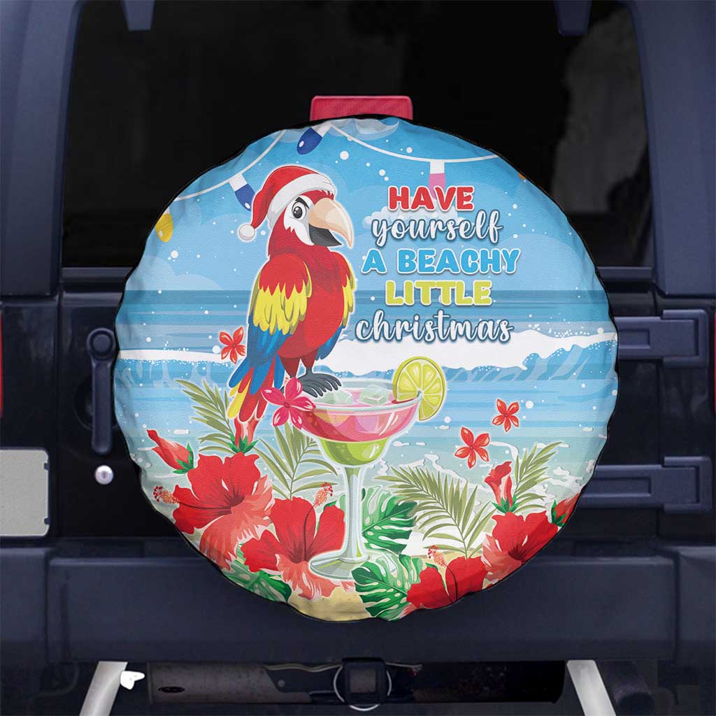 Hawaii Christmas Spare Tire Cover Funny Macaw Parrot Tropical Vibe LT05 - Polynesian Pride