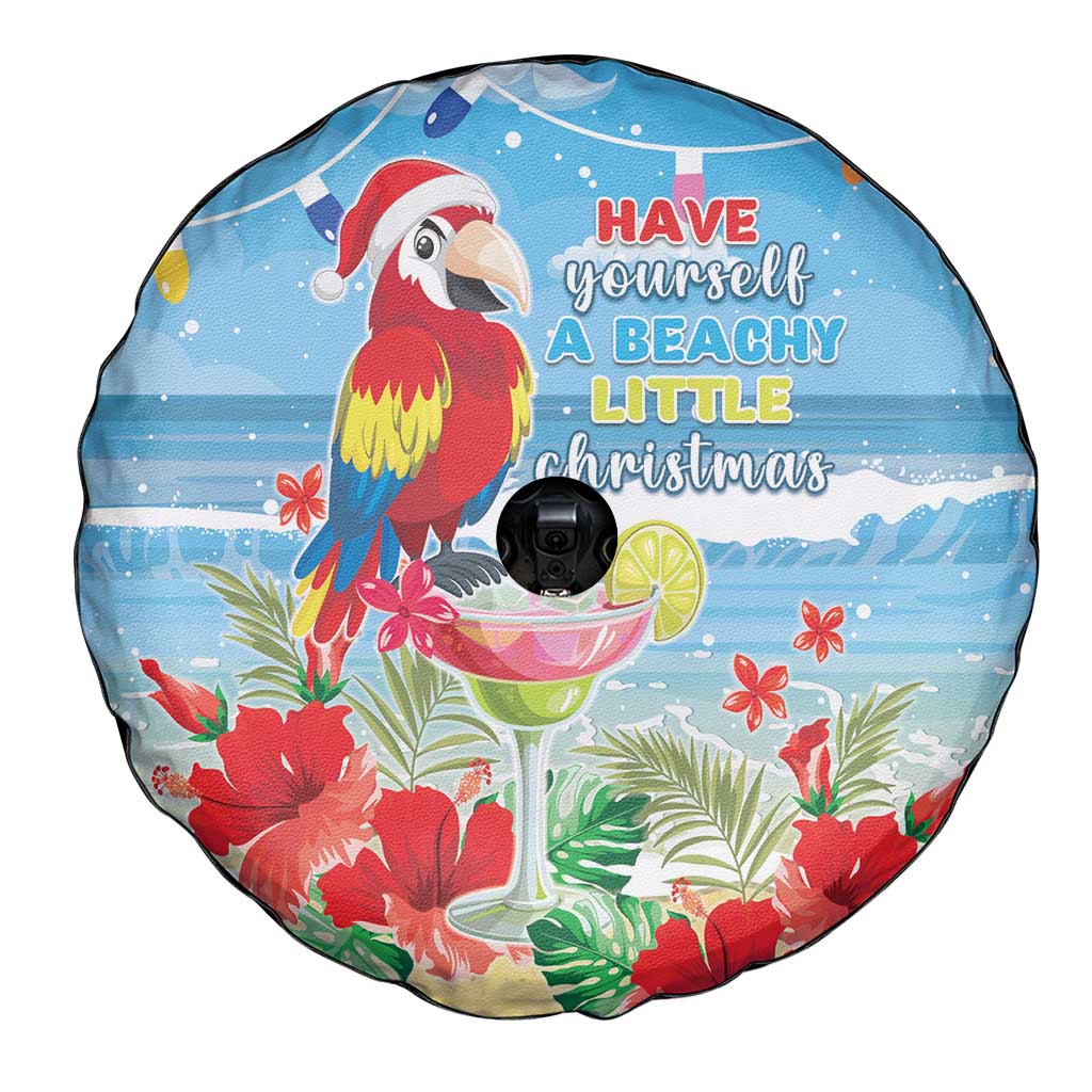 Hawaii Christmas Spare Tire Cover Funny Macaw Parrot Tropical Vibe LT05 - Polynesian Pride
