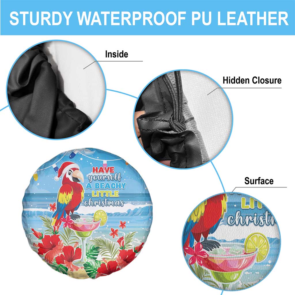 Hawaii Christmas Spare Tire Cover Funny Macaw Parrot Tropical Vibe LT05 - Polynesian Pride