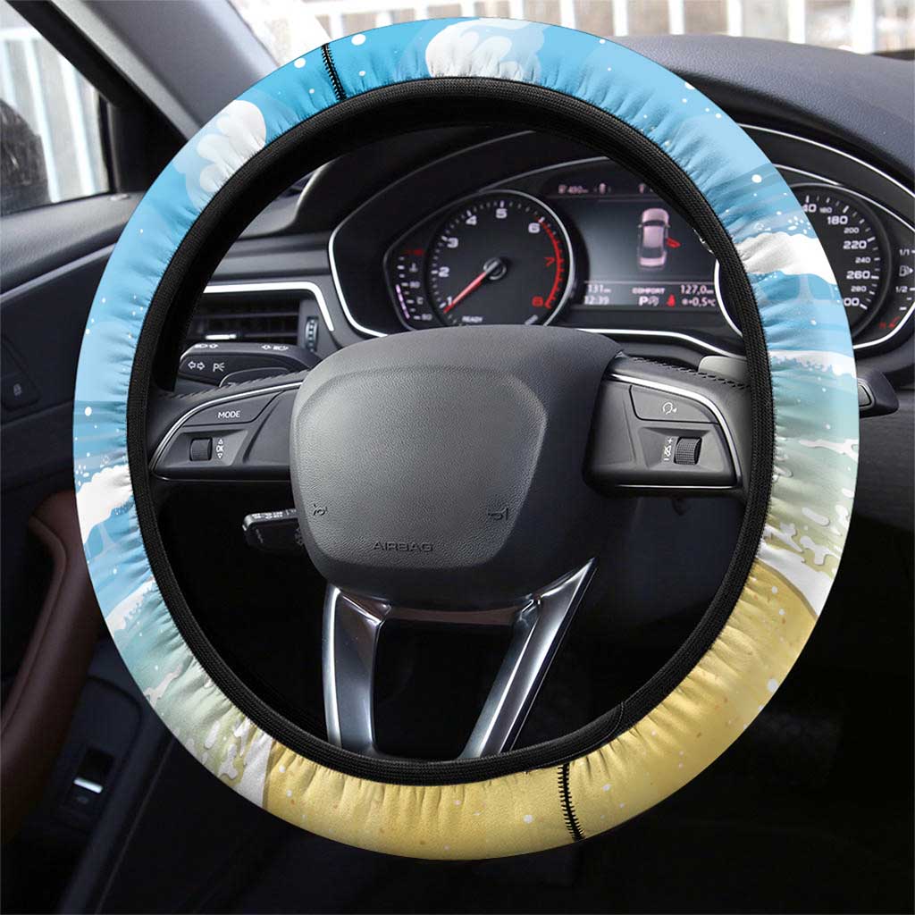 Hawaii Christmas Steering Wheel Cover Funny Macaw Parrot Tropical Vibe LT05 - Polynesian Pride