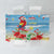 Hawaii Christmas Tablecloth Funny Macaw Parrot Tropical Vibe