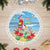 Hawaii Christmas Tree Skirt Funny Macaw Parrot Tropical Vibe