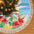 Hawaii Christmas Tree Skirt Funny Macaw Parrot Tropical Vibe