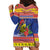 New Caledonia Christmas Hoodie Dress Kanaky Poinsettia Joyeux Noel