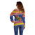 New Caledonia Christmas Off Shoulder Sweater Kanaky Poinsettia Joyeux Noel