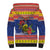 New Caledonia Christmas Sherpa Hoodie Kanaky Poinsettia Joyeux Noel