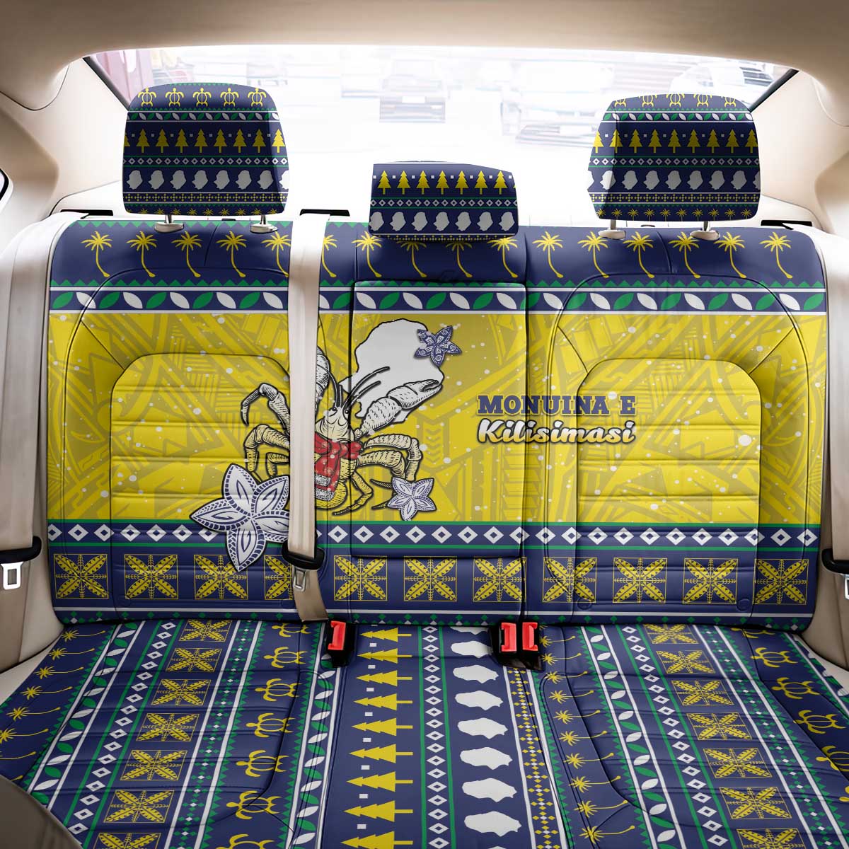 Niue The Rock Christmas Back Car Seat Cover Niuean Crab Monuina E Kilisimasi LT05 - Polynesian Pride