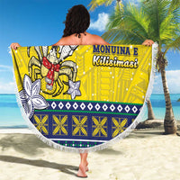 Niue The Rock Christmas Beach Blanket Niuean Crab Monuina E Kilisimasi LT05 - Polynesian Pride