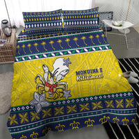 Niue The Rock Christmas Bedding Set Niuean Crab Monuina E Kilisimasi LT05 - Polynesian Pride