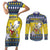 Niue The Rock Christmas Couples Matching Short Sleeve Bodycon Dress and Long Sleeve Button Shirt Niuean Crab Monuina E Kilisimasi