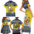 Niue The Rock Christmas Family Matching Short Sleeve Bodycon Dress and Hawaiian Shirt Niuean Crab Monuina E Kilisimasi