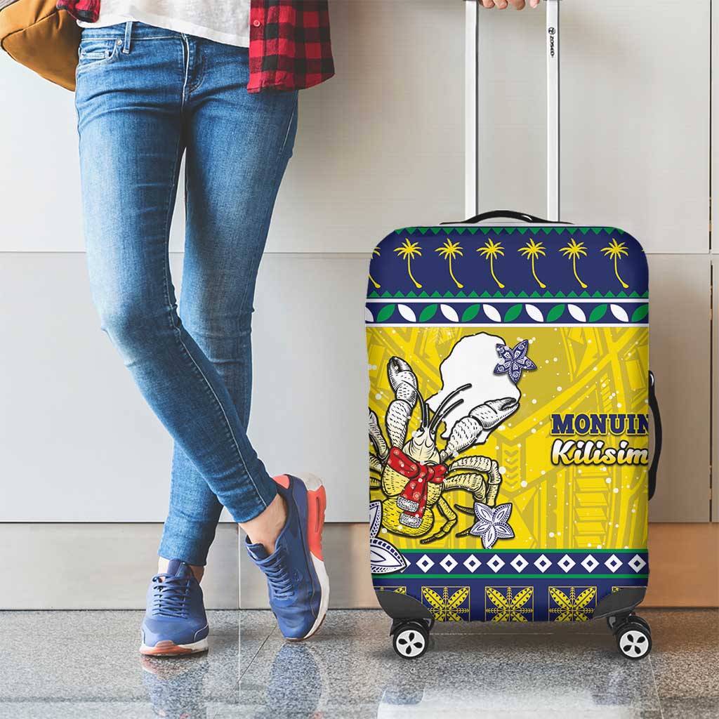 Niue The Rock Christmas Luggage Cover Niuean Crab Monuina E Kilisimasi LT05 - Polynesian Pride