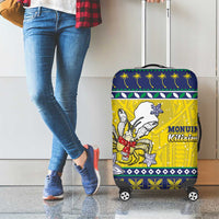 Niue The Rock Christmas Luggage Cover Niuean Crab Monuina E Kilisimasi LT05 - Polynesian Pride