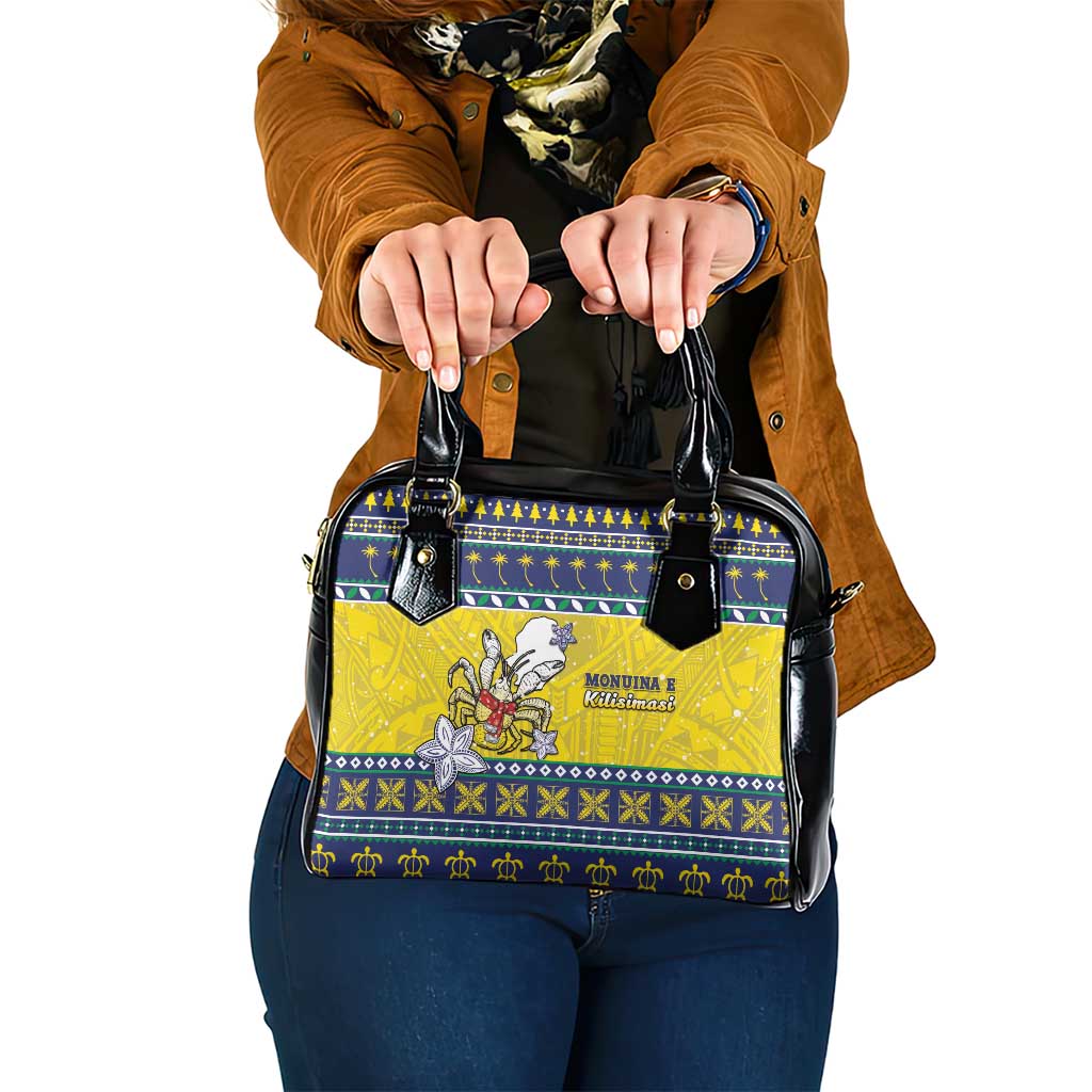 Niue The Rock Christmas Shoulder Handbag Niuean Crab Monuina E Kilisimasi LT05 One Size Blue - Polynesian Pride