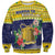 Tokelau Christmas Sweatshirt Tokelauan Badge Manuia Te Kilihimahi