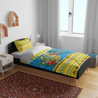 Tuvalu Christmas Bedding Set Coat Of Arms Manuia Te Kilisimasi LT05 - Polynesian Pride