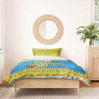 Tuvalu Christmas Bedding Set Coat Of Arms Manuia Te Kilisimasi LT05 - Polynesian Pride