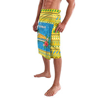Tuvalu Christmas Lavalava Coat Of Arms Manuia Te Kilisimasi LT05 - Polynesian Pride