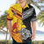 New Zealand And Papua New Guinea Rugby Custom Hawaiian Shirt Maori Kiwi With Bird of Paradise