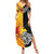 New Zealand And Papua New Guinea Rugby Custom Summer Maxi Dress Maori Kiwi With Bird of Paradise