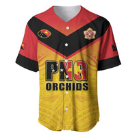 Papua New Guinea Rugby Custom Baseball Jersey Go Orchids Pacific Champions LT05 Yellow - Polynesian Pride