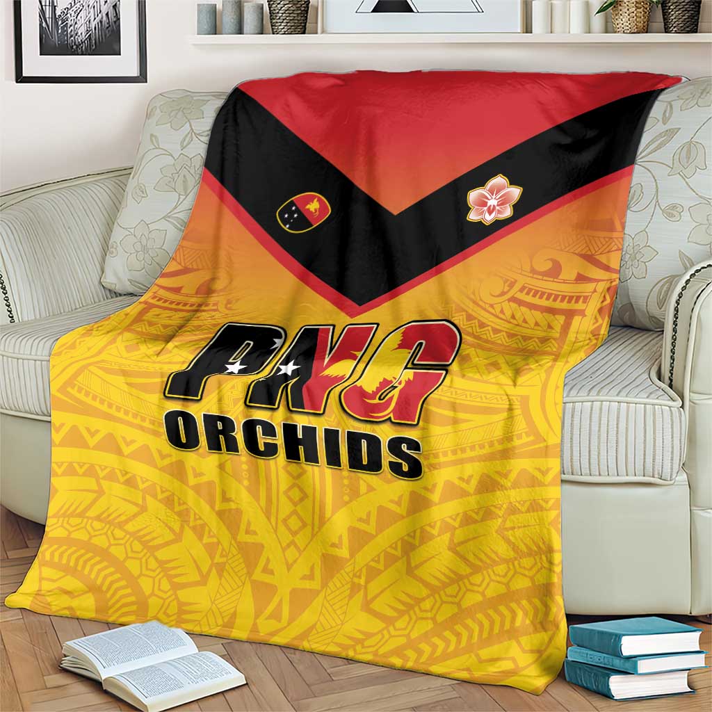 Papua New Guinea Rugby Blanket Go Orchids Pacific Champions LT05 - Polynesian Pride