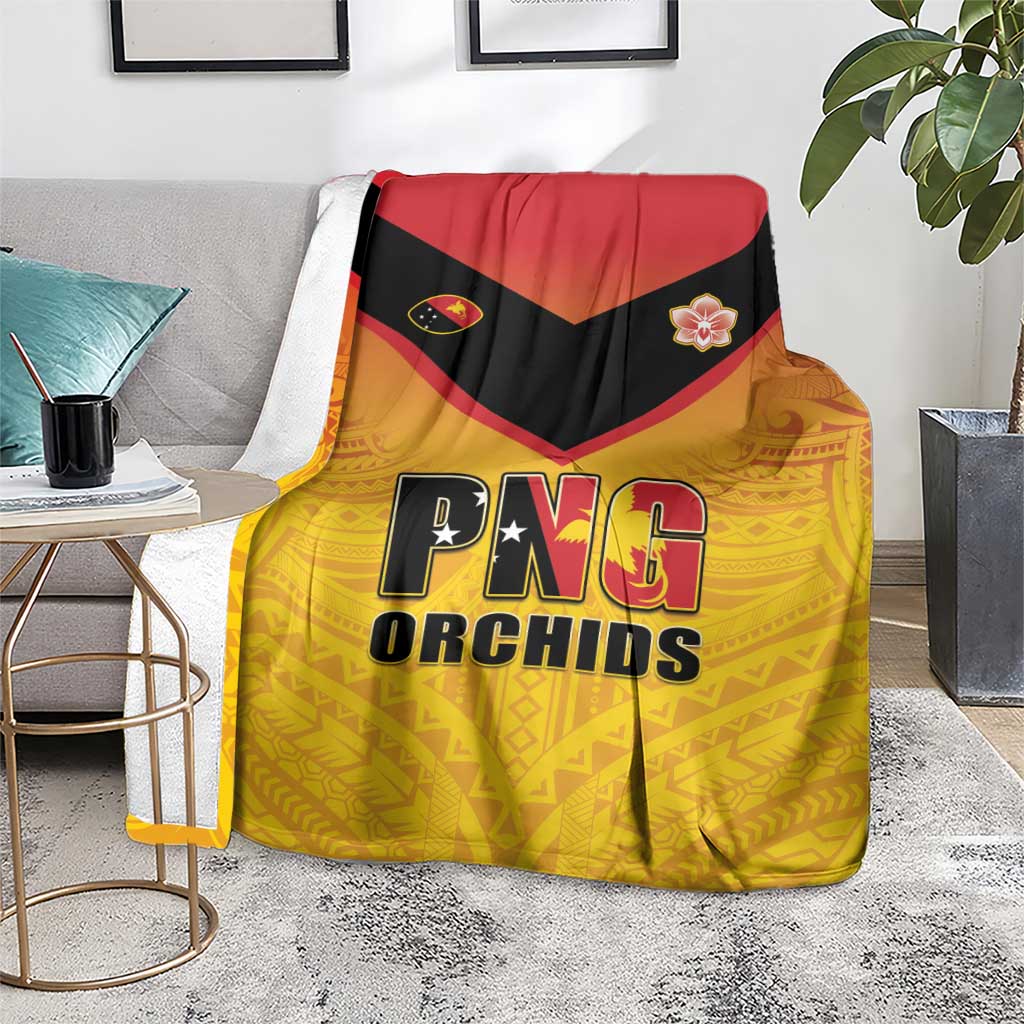 Papua New Guinea Rugby Blanket Go Orchids Pacific Champions LT05 - Polynesian Pride