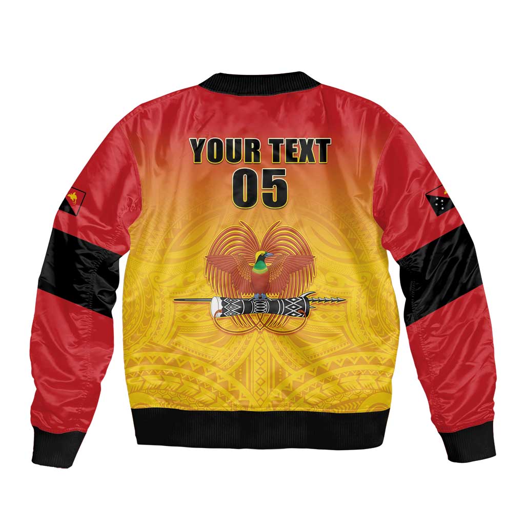 Papua New Guinea Rugby Custom Bomber Jacket Go Orchids Pacific Champions LT05 - Polynesian Pride