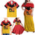 Papua New Guinea Rugby Custom Family Matching Off Shoulder Maxi Dress and Hawaiian Shirt Go Orchids Pacific Champions