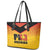 Papua New Guinea Rugby Leather Tote Bag Go Orchids Pacific Champions