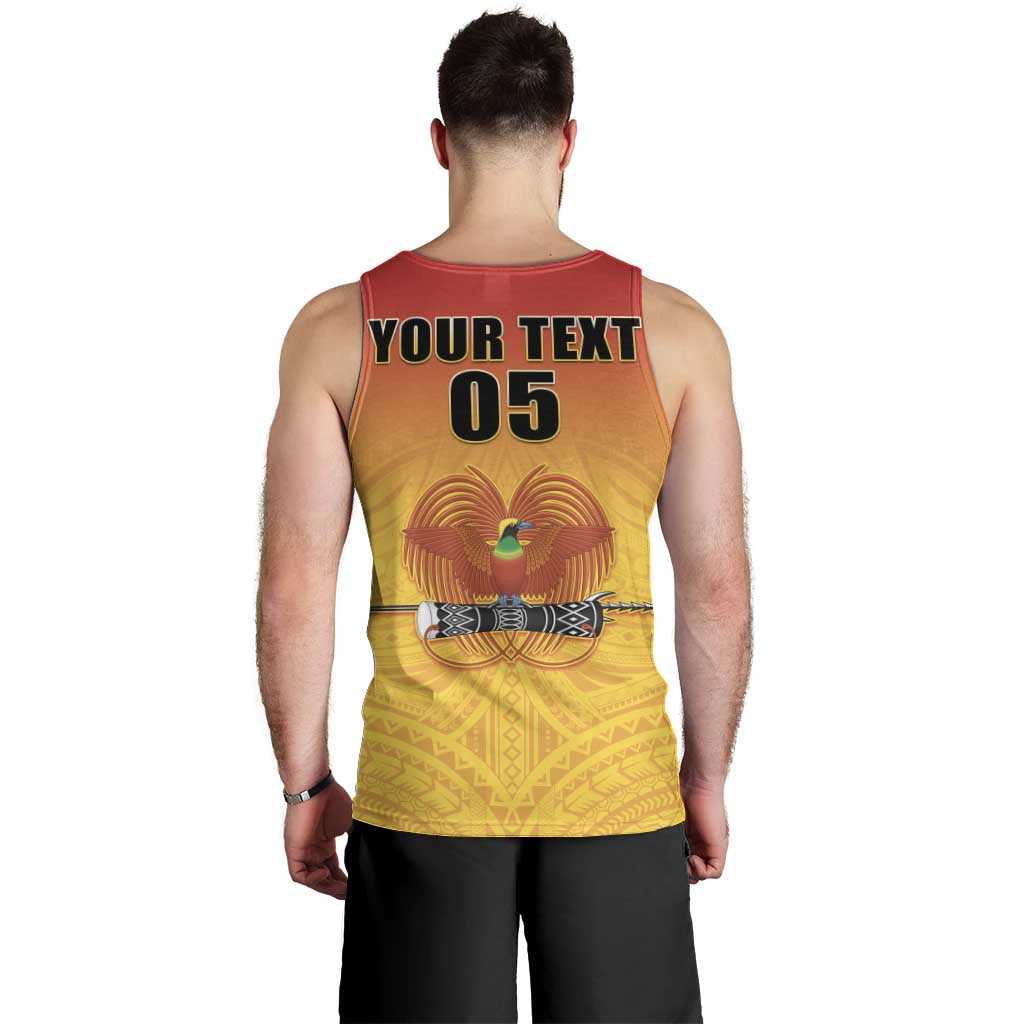 Papua New Guinea Rugby Custom Men Tank Top Go Orchids Pacific Champions LT05 - Polynesian Pride