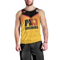Papua New Guinea Rugby Custom Men Tank Top Go Orchids Pacific Champions LT05 - Polynesian Pride