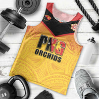 Papua New Guinea Rugby Custom Men Tank Top Go Orchids Pacific Champions LT05 - Polynesian Pride