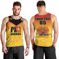 Papua New Guinea Rugby Custom Men Tank Top Go Orchids Pacific Champions LT05 - Polynesian Pride