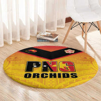 Papua New Guinea Rugby Round Carpet Go Orchids Pacific Champions LT05 - Polynesian Pride