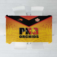 Papua New Guinea Rugby Tablecloth Go Orchids Pacific Champions LT05 Yellow - Polynesian Pride