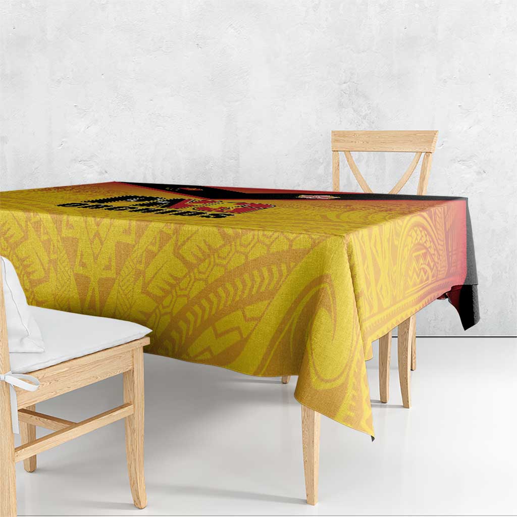 Papua New Guinea Rugby Tablecloth Go Orchids Pacific Champions LT05 - Polynesian Pride