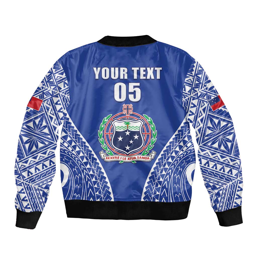 Fetu Samoa Rugby Custom Bomber Jacket Go Champions LT05 - Polynesian Pride