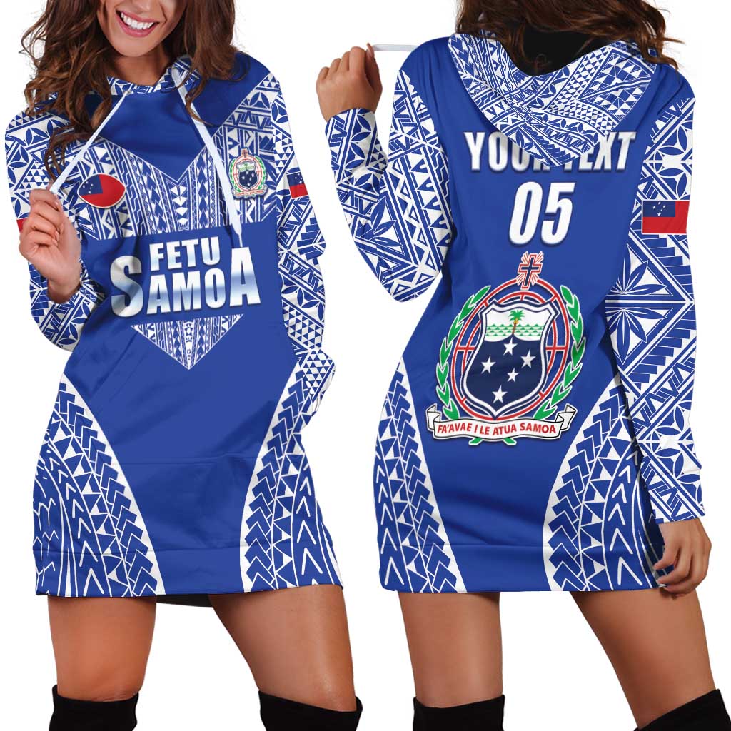 Fetu Samoa Rugby Custom Hoodie Dress Go Champions LT05 - Polynesian Pride