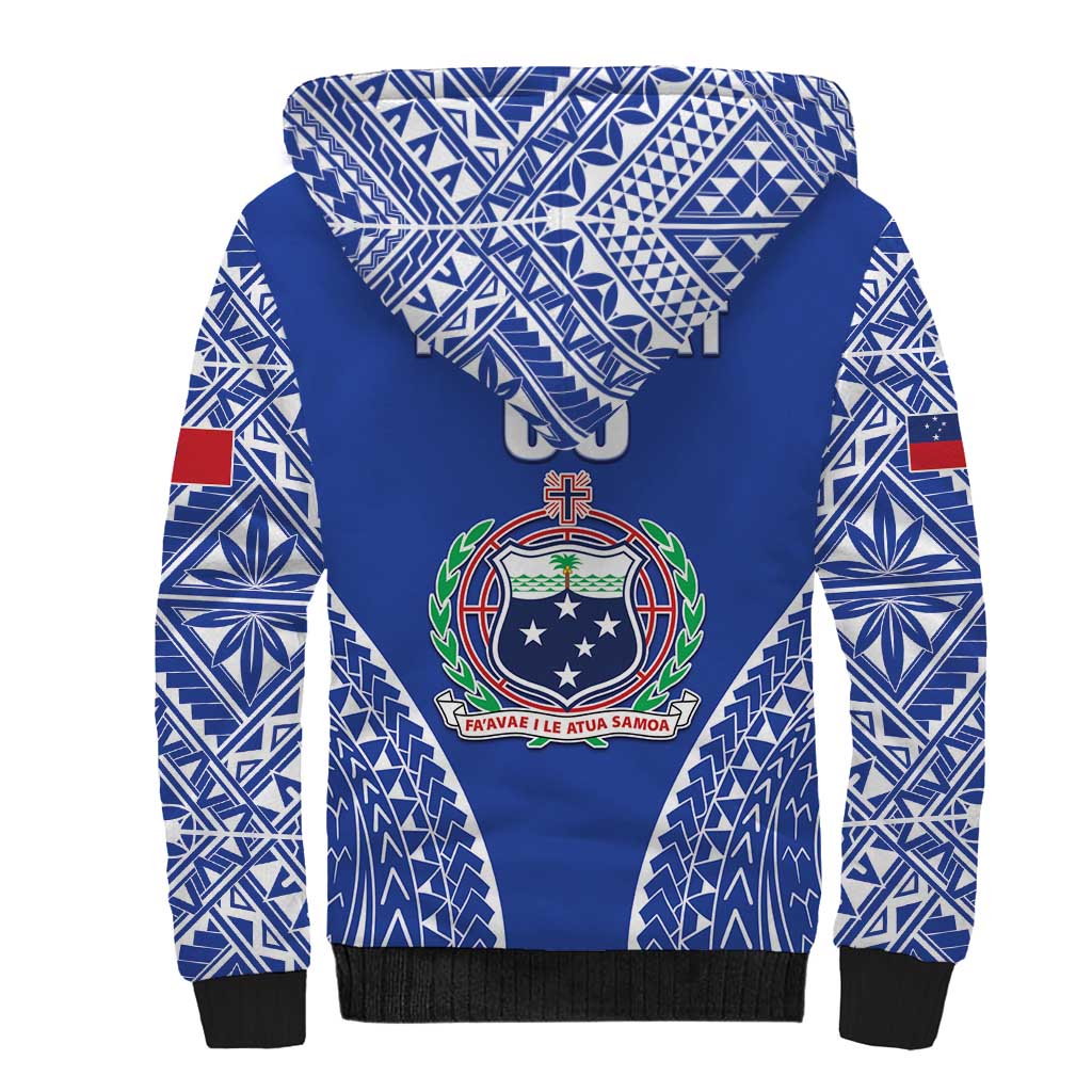 Fetu Samoa Rugby Custom Sherpa Hoodie Go Champions LT05 - Polynesian Pride
