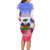 Personalised Haiti Independence Day Long Sleeve Bodycon Dress Neg Maron Polynesian Style LT05 - Polynesian Pride