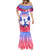 Personalised Haiti Independence Day Mermaid Dress Neg Maron Polynesian Style LT05 - Polynesian Pride