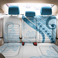 Blue Polynesian Tribal Turtle Floral Pattern Back Car Seat Cover LT05 - Polynesian Pride