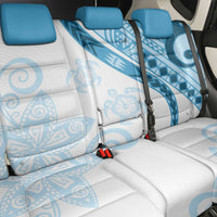 Blue Polynesian Tribal Turtle Floral Pattern Back Car Seat Cover LT05 - Polynesian Pride